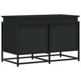 Vidaxx Aufbewahrungsbox mit Deckel 80x40x51,5 cm verarbeitetes Holz schwarz