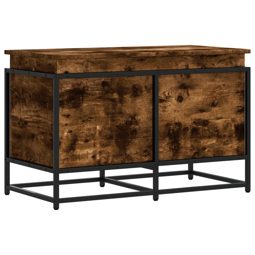 Vidaxx Aufbewahrungsbox mit Deckel 80x40x51,5 cm verarbeitetes Holz, Räuchereiche