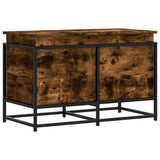 Vidaxx Aufbewahrungsbox mit Deckel 80x40x51,5 cm verarbeitetes Holz, Räuchereiche