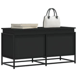 Vidaxx Aufbewahrungsbox mit Deckel 100x40x51,5 cm verarbeitetes Holz schwarz
