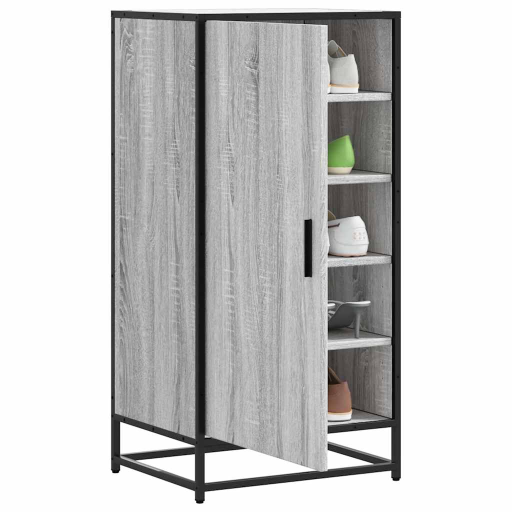 VidaXL shoe rack 48x38x97.5 cm processed wood gray sonoma oak color