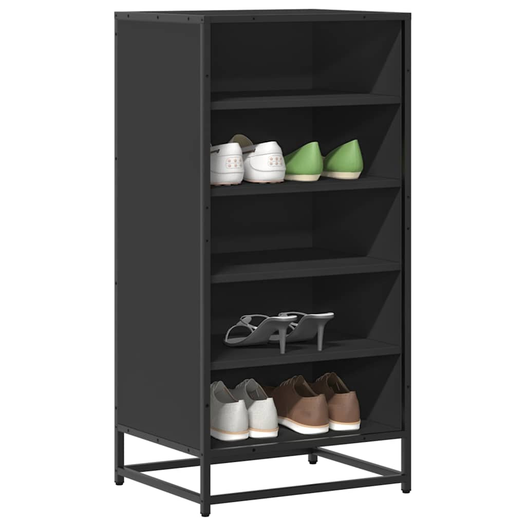 VidaXL shoe rack 48x38x97.5 cm processed wood black