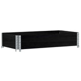 Vidaxx Pflanzgefäß 100x50 cm massives Kiefernholz schwarz