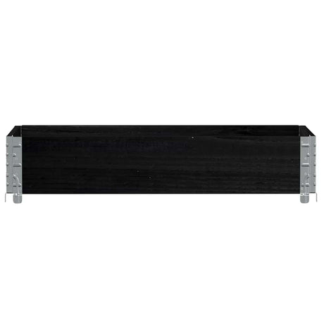 Vidaxx Pflanzgefäß 100x50 cm massives Kiefernholz schwarz