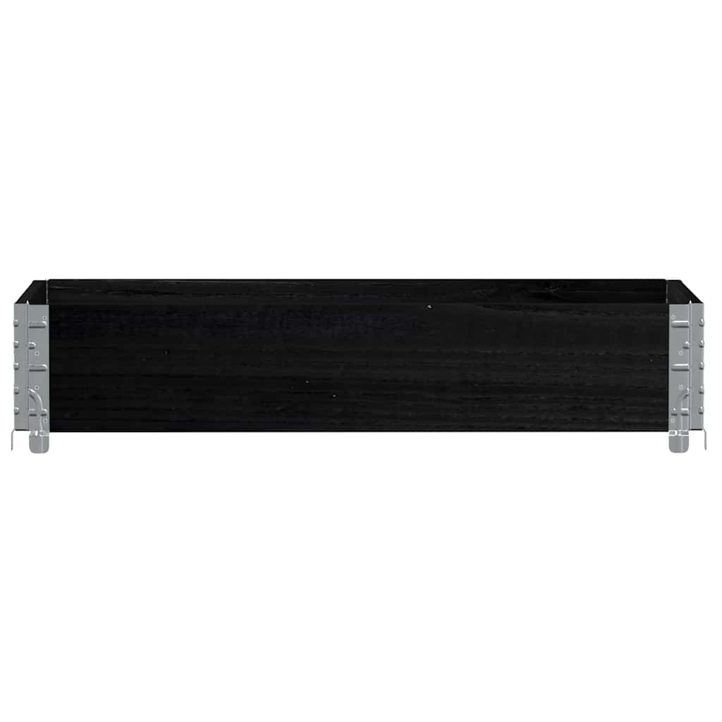 Vidaxx Pflanzgefäß 100x50 cm massives Kiefernholz schwarz