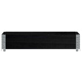 Vidaxx Pflanzgefäß 100x50 cm massives Kiefernholz schwarz