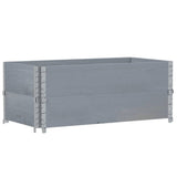 Vidaxx Pflanzgefäß 100x50 cm massives Kiefernholz grau