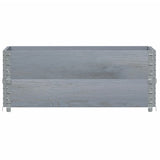 Vidaxx Pflanzgefäß 100x50 cm massives Kiefernholz grau
