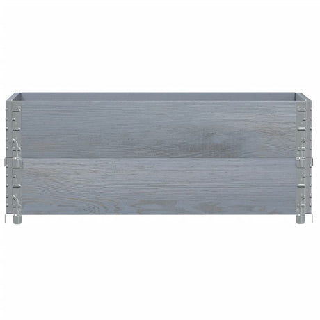 Vidaxx Pflanzgefäß 100x50 cm massives Kiefernholz grau