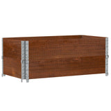 Vidaxx Pflanzgefäß 100x50 cm massives Kiefernholz braun