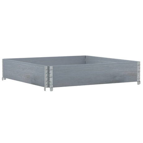Vidaxx Pflanzgefäß 100x100 cm massives Kiefernholz grau