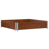 Vidaxx Pflanzgefäß 100x100 cm massives Kiefernholz braun