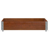 Vidaxx Pflanzgefäß 100x100 cm massives Kiefernholz braun