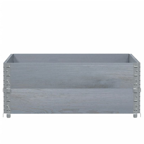 Vidaxx Pflanzgefäß 100x100 cm massives Kiefernholz grau