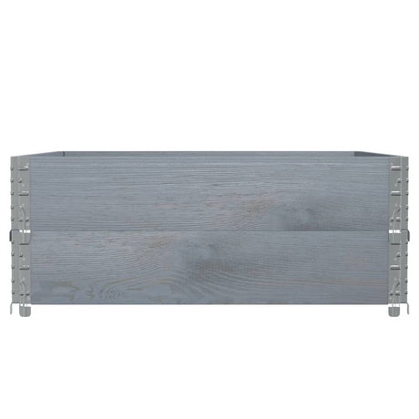 Vidaxx Pflanzgefäß 100x100 cm massives Kiefernholz grau
