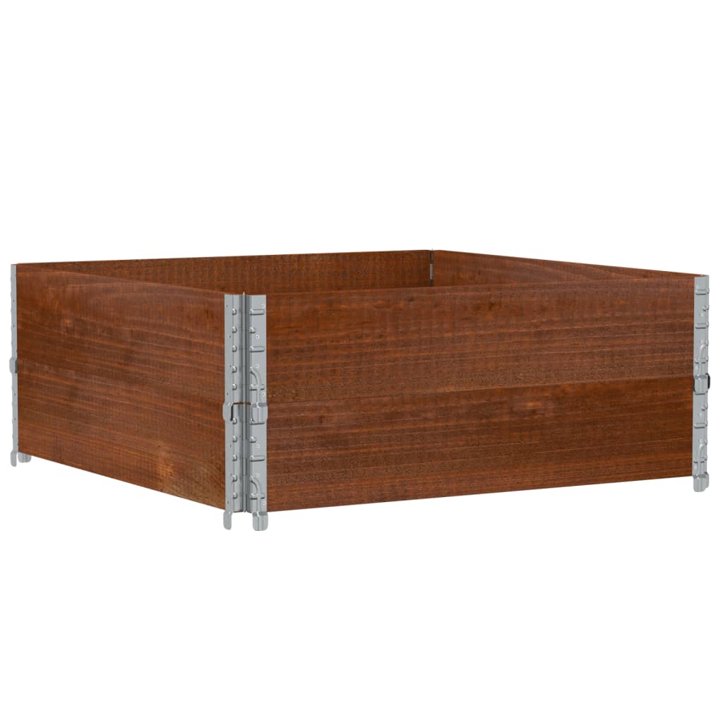 Vidaxx Pflanzgefäß 100x100 cm massives Kiefernholz braun