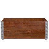 Vidaxx Pflanzgefäß 100x100 cm massives Kiefernholz braun