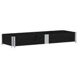 Vidaxx Pflanzgefäß 150x50 cm massives Kiefernholz schwarz