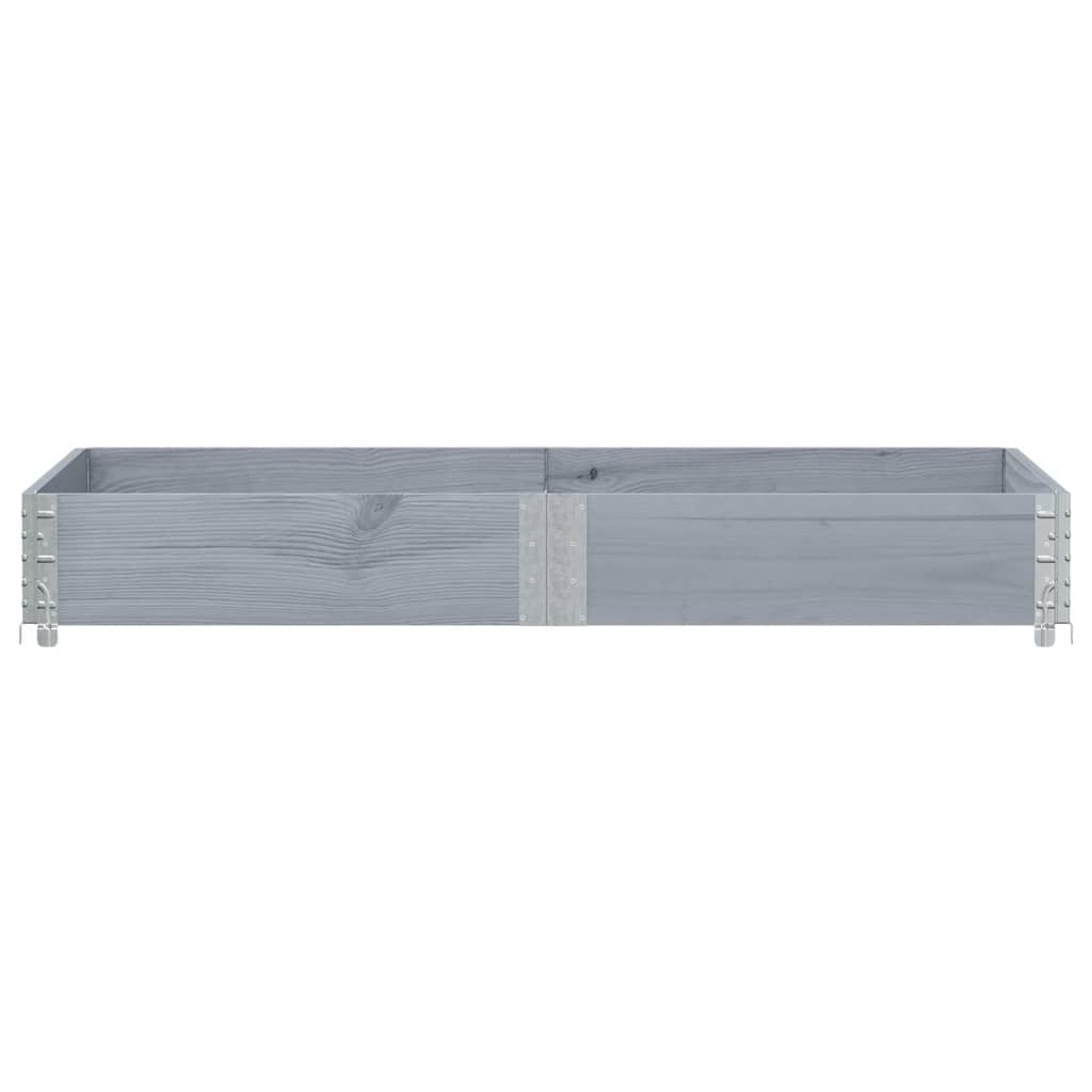 Vidaxl plantenbak 150x50 cm massief grenenhout grijs