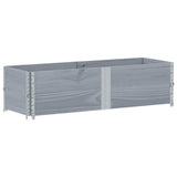 Vidaxx Pflanzgefäß 150x50 cm massives Kiefernholz grau