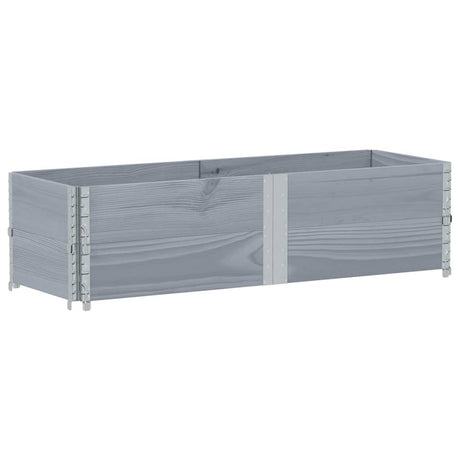 Vidaxx Pflanzgefäß 150x50 cm massives Kiefernholz grau