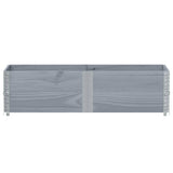 Vidaxx Pflanzgefäß 150x50 cm massives Kiefernholz grau