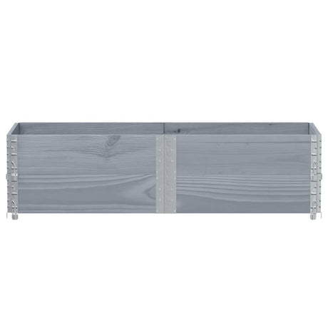 Vidaxx Pflanzgefäß 150x50 cm massives Kiefernholz grau