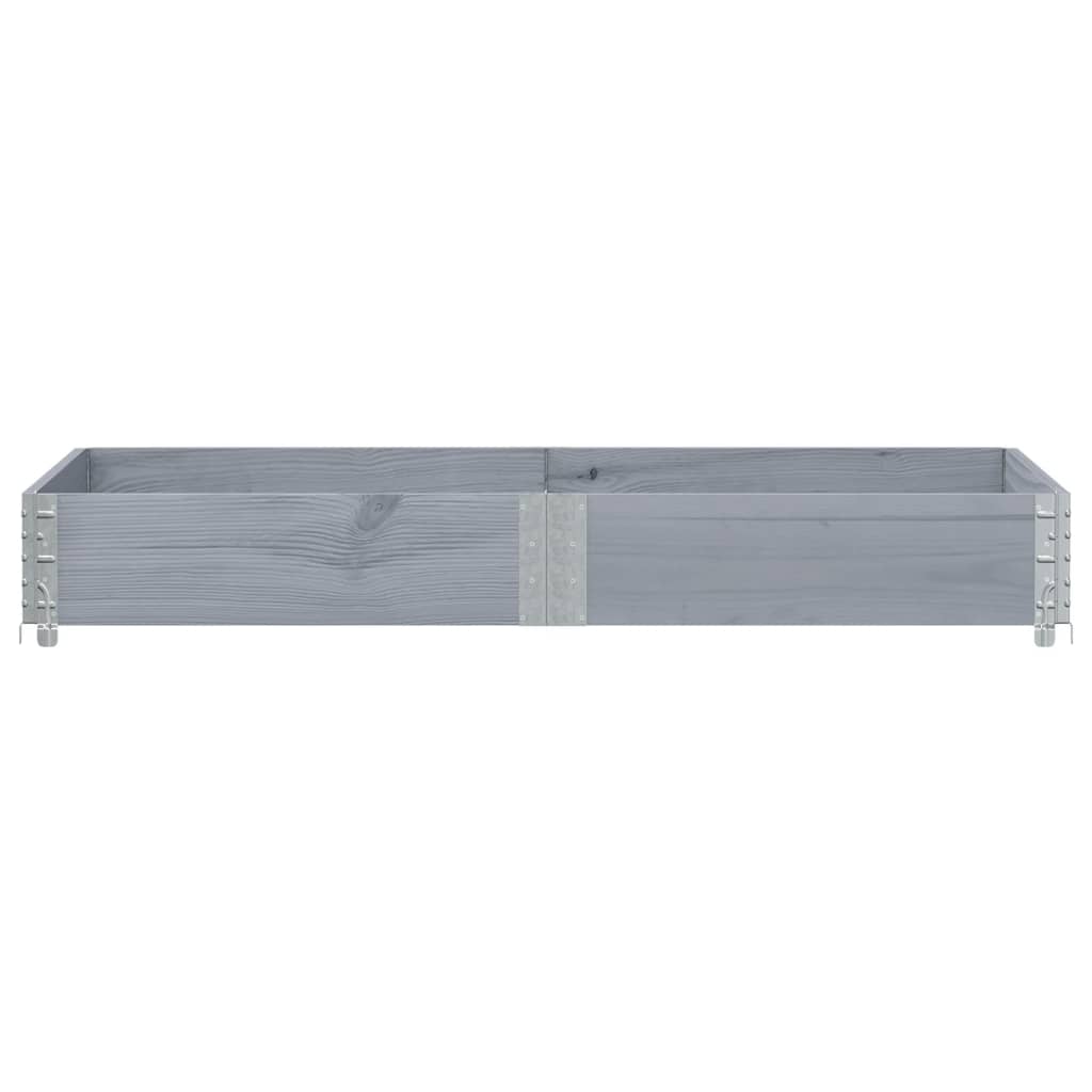 Vidaxx Pflanzgefäß 150x100 cm massives Kiefernholz grau