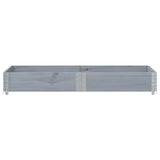 Vidaxx Pflanzgefäß 150x100 cm massives Kiefernholz grau