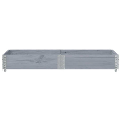 Vidaxx Pflanzgefäß 150x100 cm massives Kiefernholz grau