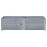 Vidaxx Pflanzgefäß 150x100 cm massives Kiefernholz grau