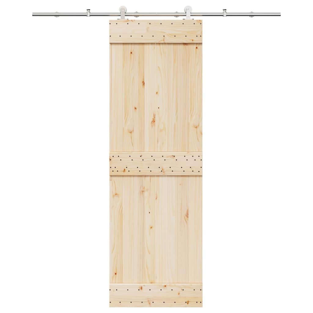 Vidaxl Schiebetürteile Set 200 cm Edelstahl Silberfarbe