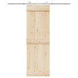 Vidaxx Schiebetürteile-Set 183 cm Edelstahl silberfarben