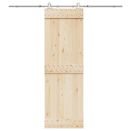 Vidaxx Schiebetürteile-Set 200 cm Edelstahl silberfarben