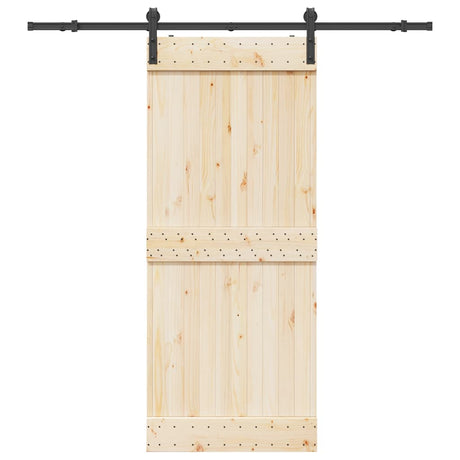 Vidaxxl Box mit Teilen für Schiebetür 183 cm Stahl schwarz