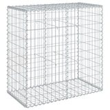 Vidaxx Gabione 100x50x100 cm verzinktes Eisen silberfarben