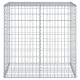 Vidaxx Gabione 100x50x100 cm verzinktes Eisen silberfarben