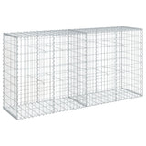 Vidaxx Gabione 200x50x100 cm verzinktes Eisen silberfarben