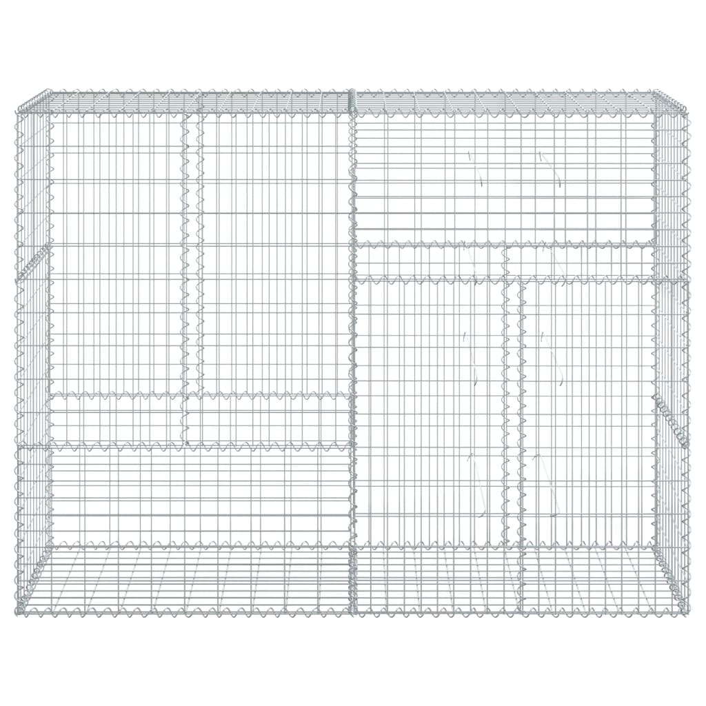 Vidaxl Schanskorf 200x50x150 cm ocynkowane żelazne srebrne kolorowe