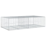 Vidaxx Gabione 200x100x50 cm verzinktes Eisen silberfarben