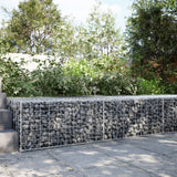 Vidaxx Gabione 200x100x50 cm verzinktes Eisen silberfarben