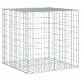 Vidaxx Gabione 100x100x100 cm verzinktes Eisen silberfarben