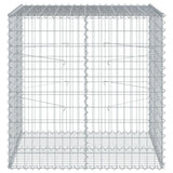 Vidaxx Gabione 100x100x100 cm verzinktes Eisen silberfarben