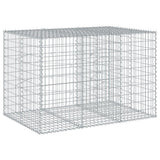 Vidaxx Gabione 150x100x100 cm verzinktes Eisen silberfarben