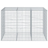 Vidaxx Gabione 150x100x100 cm verzinktes Eisen silberfarben