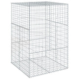 Vidaxx Gabione 100x100x150 cm verzinktes Eisen silberfarben