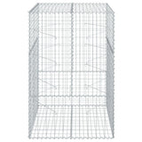Vidaxx Gabione 100x100x150 cm verzinktes Eisen silberfarben