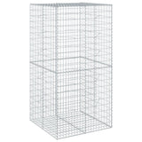 Vidaxx Gabione 100x100x200 cm verzinktes Eisen silberfarben