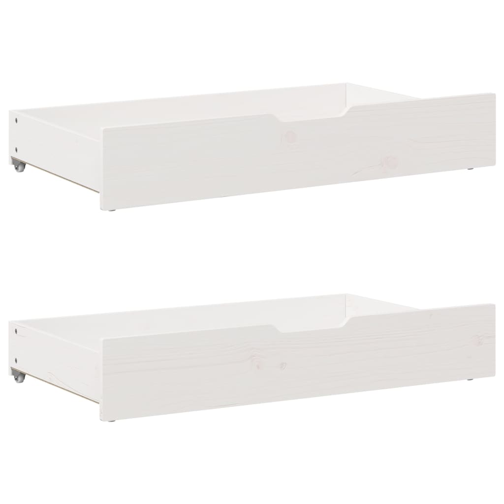 Vidaxl Bedlades 2 PCS 95x55x16 cm de pino sólido