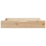 Vidaxx Bettschubladen 2 Stk. mit Rollen 90x55x17 cm massives Kiefernholz